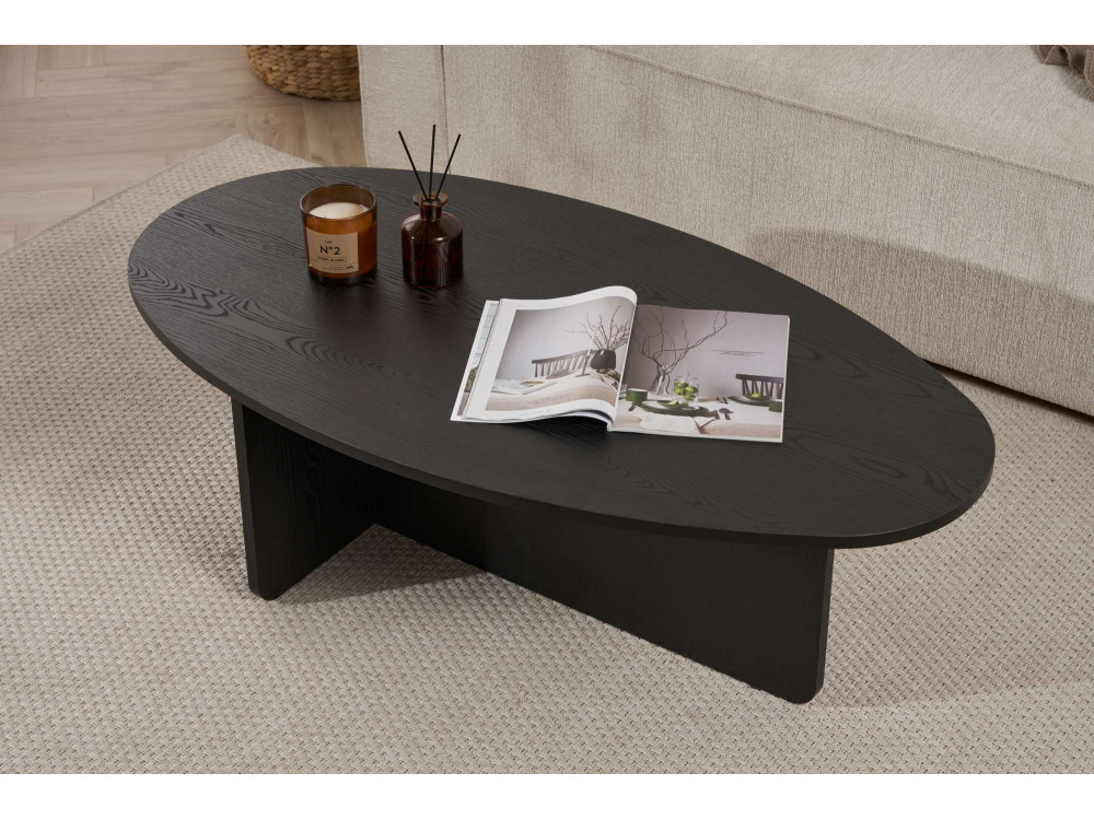 Tavolino in legno "Orba" - 120 x 65 x 40 cm - Legno nero
