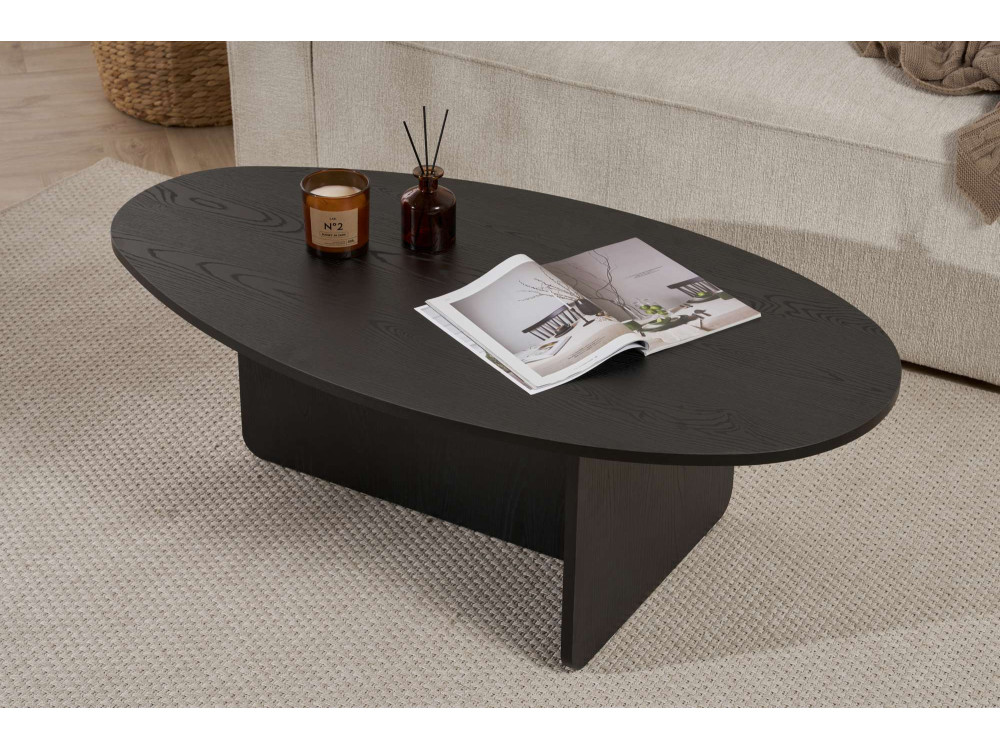 Tavolino in legno "Orba" - 120 x 65 x 40 cm - Legno nero