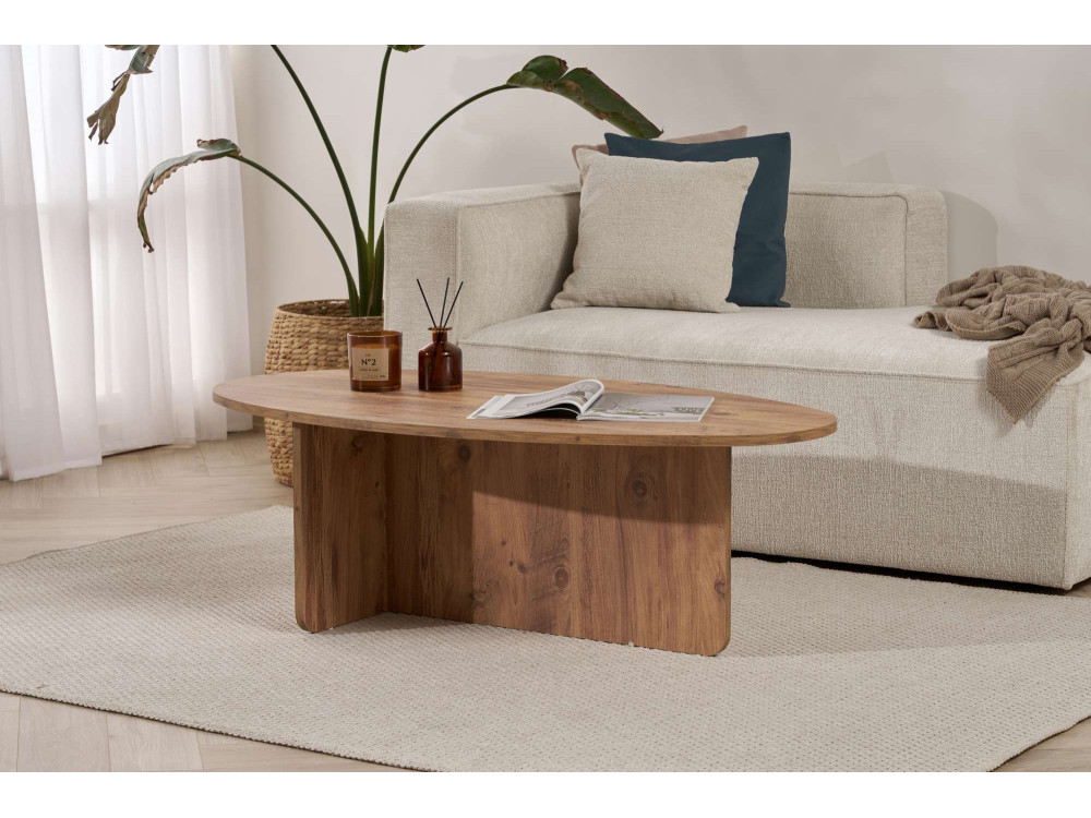 Tavolino in legno "Orba" - 120 x 65 x 40 cm - Pino Atlantico