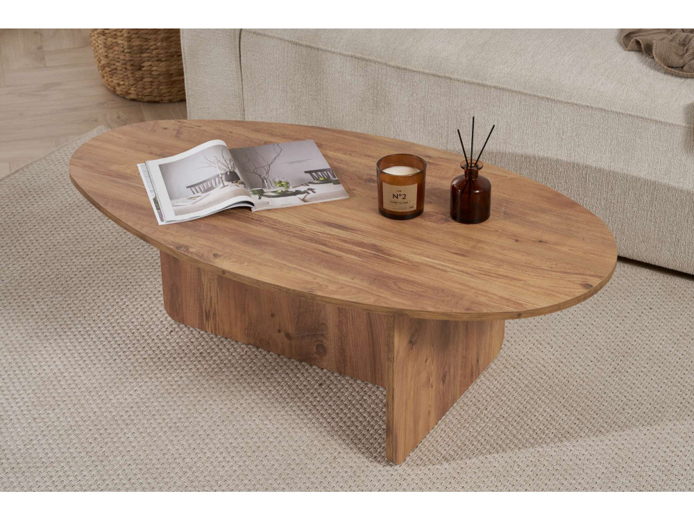 Tavolino in legno "Orba" - 120 x 65 x 40 cm - Pino Atlantico