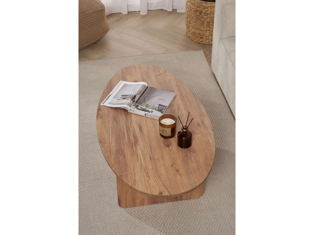 Tavolino in legno "Orba" - 120 x 65 x 40 cm - Pino Atlantico