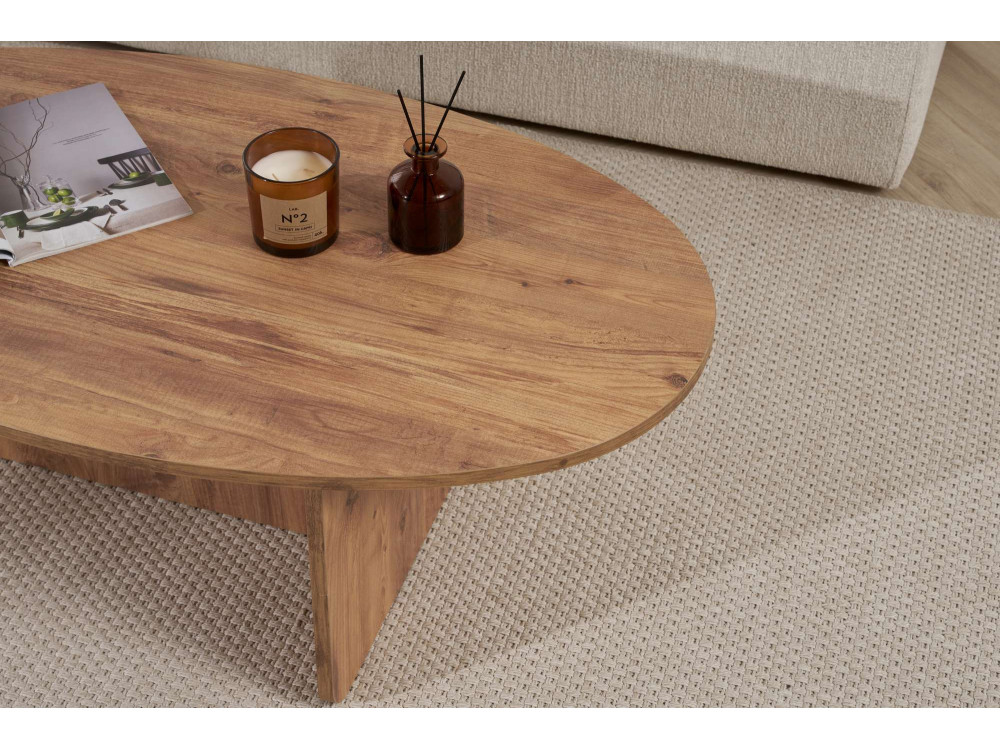 Tavolino in legno "Orba" - 120 x 65 x 40 cm - Pino Atlantico