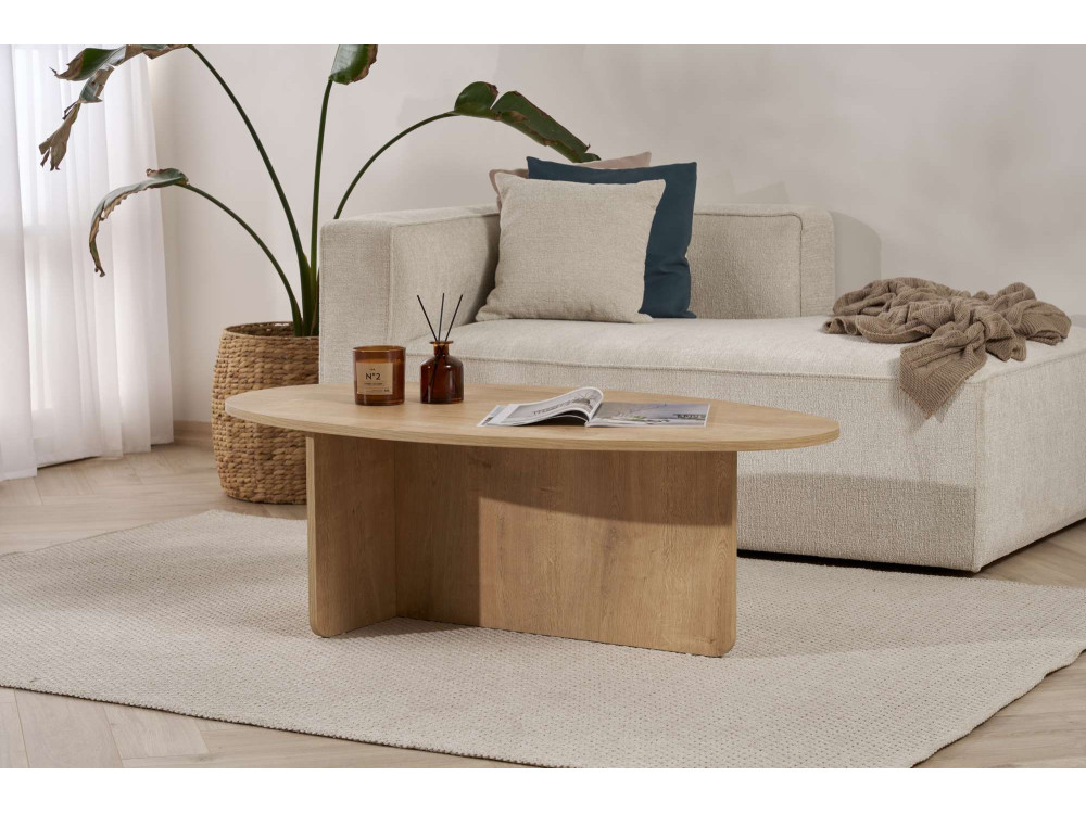Tavolino in legno "Orba" - 120 x 65 x 40 cm - Rovere