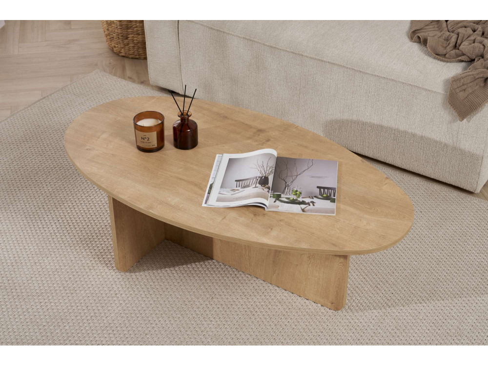 Tavolino in legno "Orba" - 120 x 65 x 40 cm - Rovere
