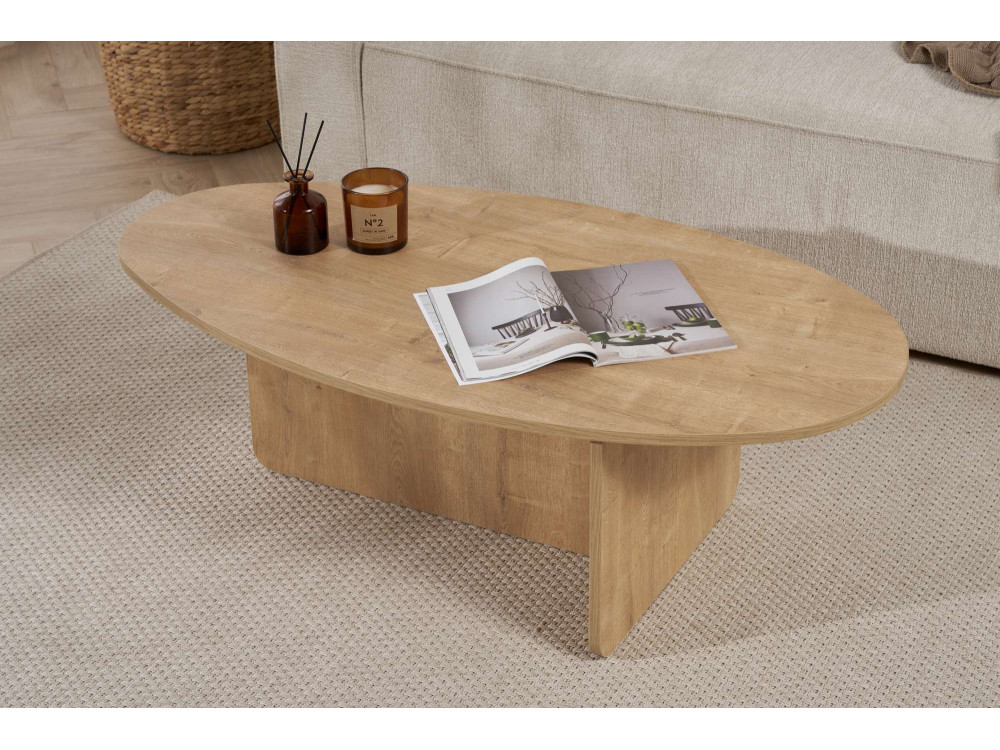 Tavolino in legno "Orba" - 120 x 65 x 40 cm - Rovere