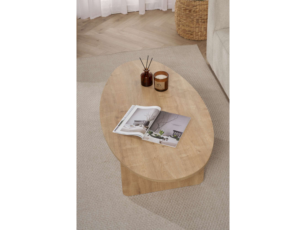 Tavolino in legno "Orba" - 120 x 65 x 40 cm - Rovere
