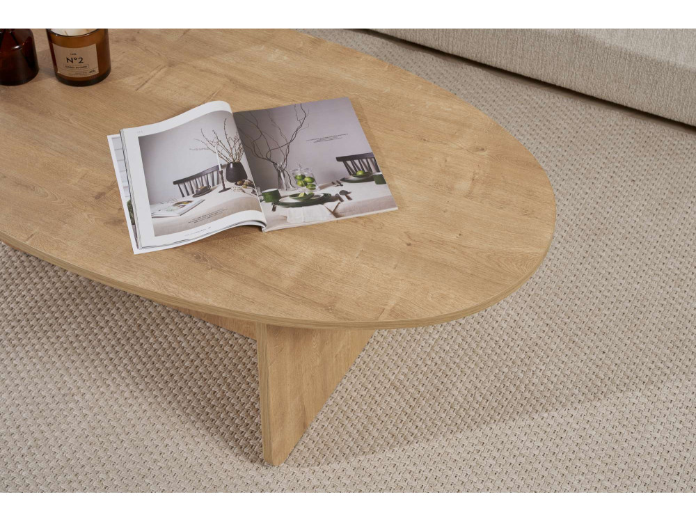 Tavolino in legno "Orba" - 120 x 65 x 40 cm - Rovere