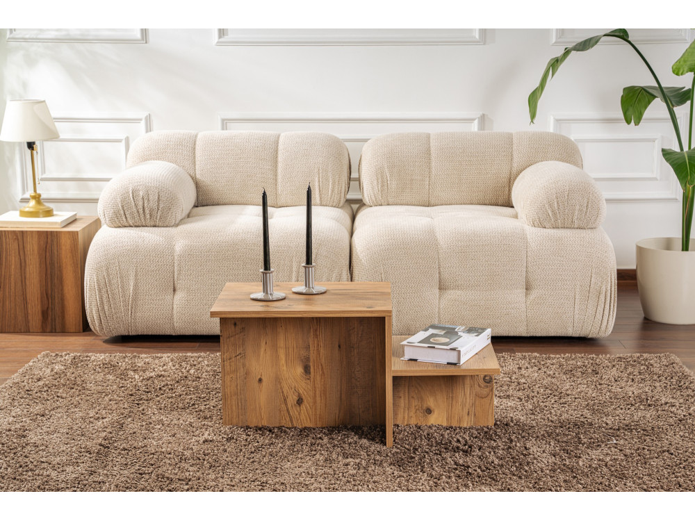Tavolino in legno "Harmony" 80 x 40 x 40 cm - Pino Atlantico