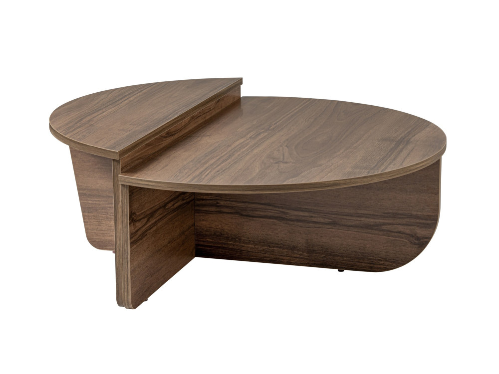 Tavolino da caffè in legno "Orion" - 90 x 60 x 30 cm - Noce