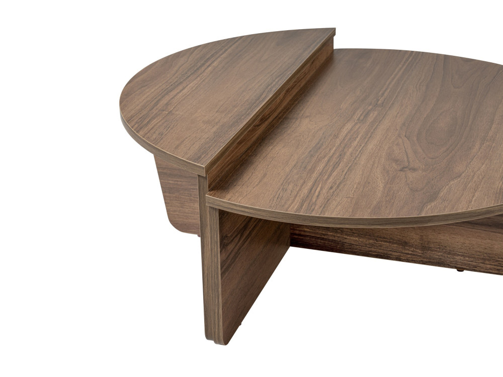 Tavolino da caffè in legno "Orion" - 90 x 60 x 30 cm - Noce