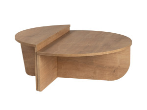 Tavolino da caffè in legno "Orion" - 90 x 60 x 30 cm - Rovere miele