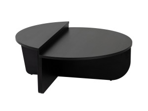 Tavolino da caffè in legno "Orion" - 90 x 60 x 30 cm - Legno nero