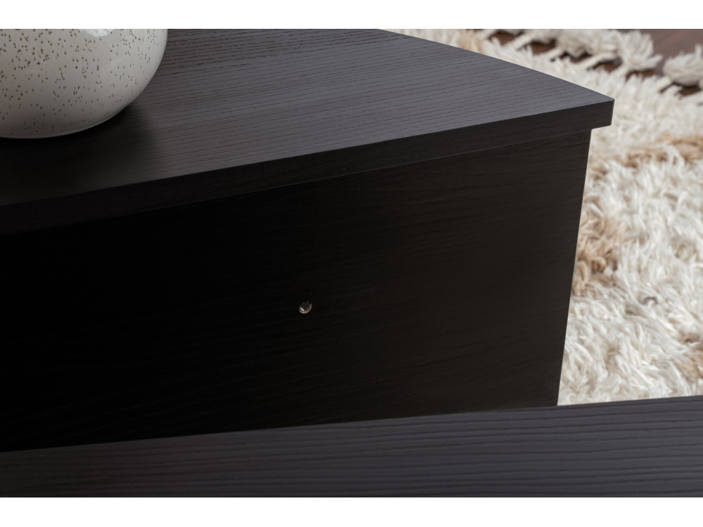 Tavolino da caffè in legno "Orion" - 90 x 60 x 30 cm - Legno nero