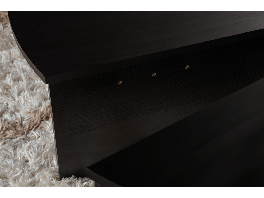 Tavolino da caffè in legno "Orion" - 90 x 60 x 30 cm - Legno nero