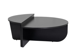 Tavolino da caffè in legno "Orion" - 90 x 60 x 30 cm - Legno nero