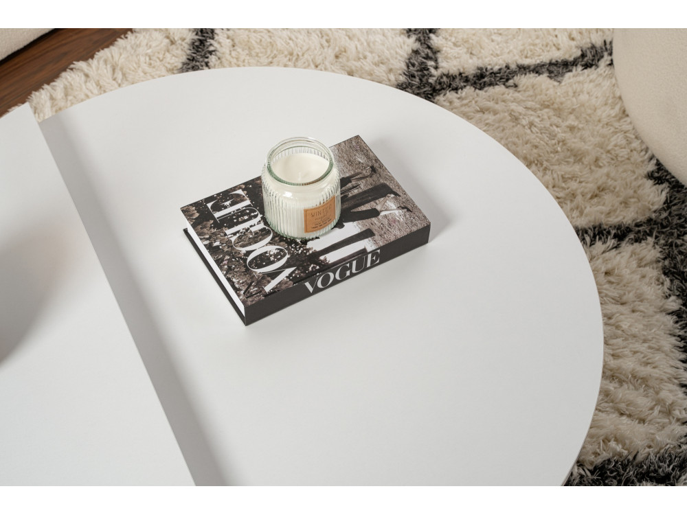 Tavolino in legno "Orion" - 90 x 60 x 30 cm - Bianco