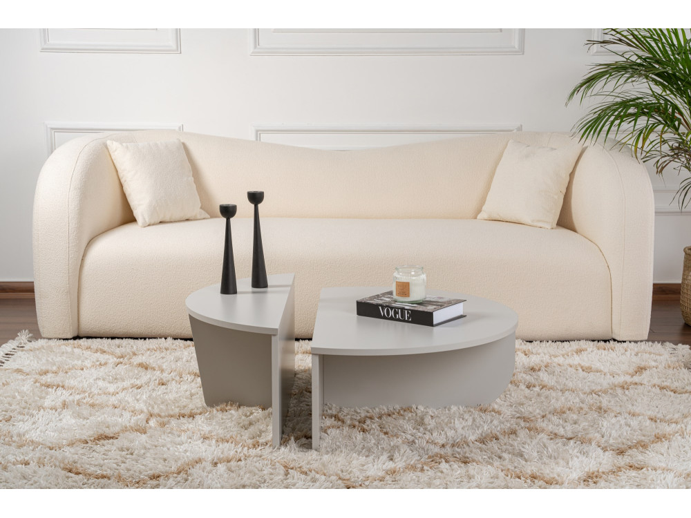 Tavolino in legno "Orion" 90 x 60 x 30 cm - Grigio