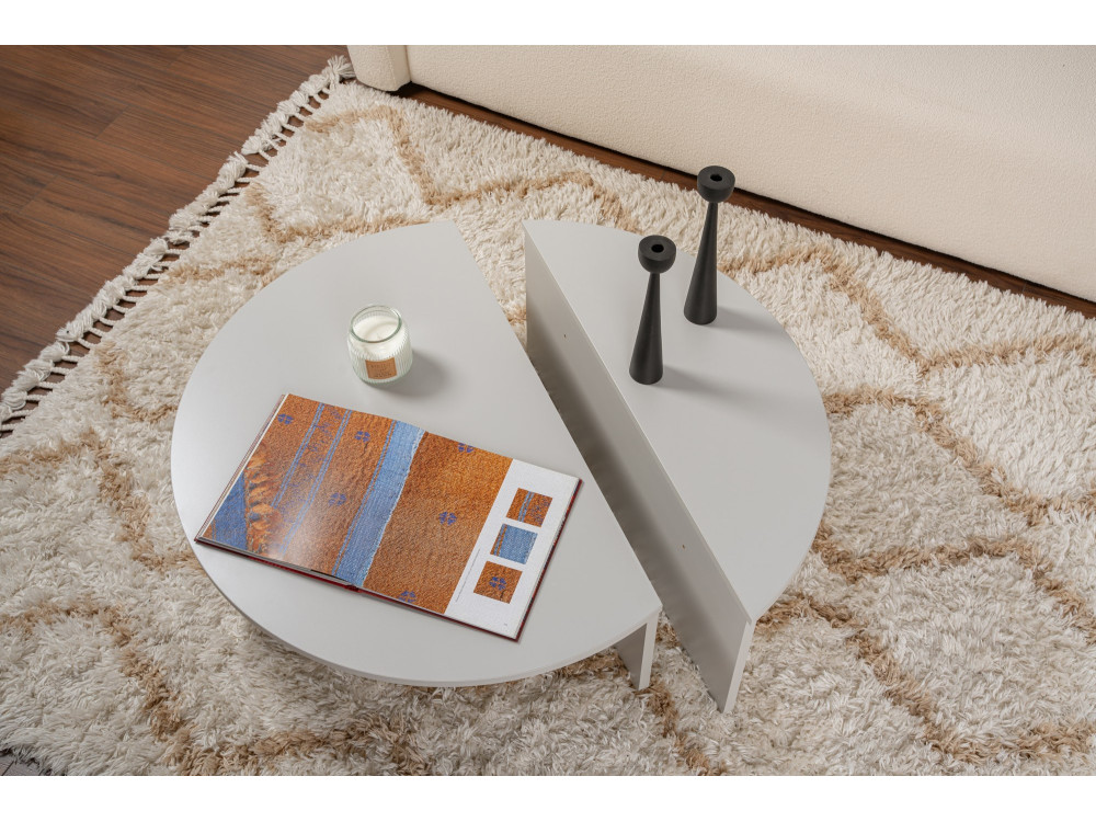 Tavolino in legno "Orion" 90 x 60 x 30 cm - Grigio