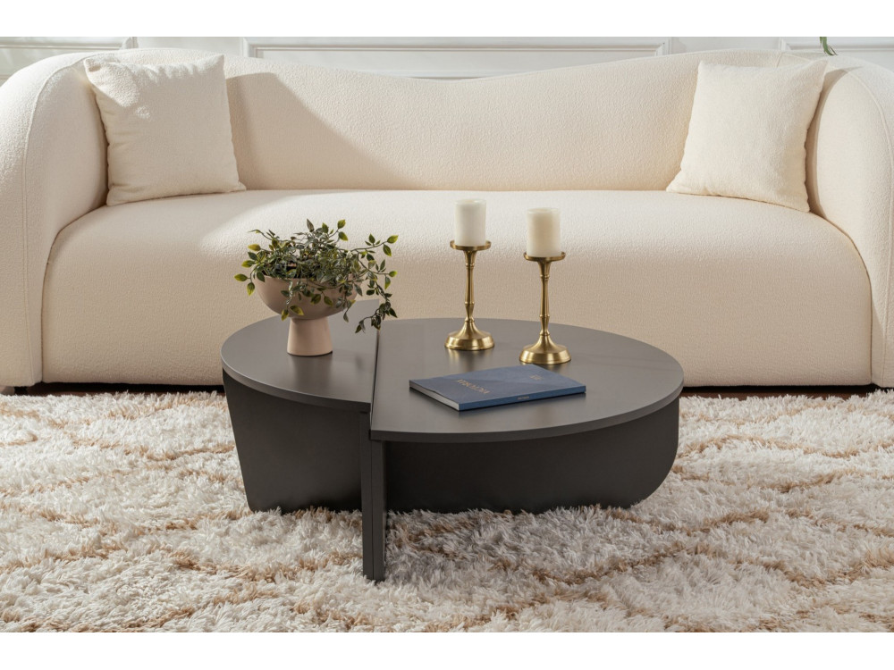 Tavolino in legno "Orion" 90 x 60 x 30 cm - Antracite