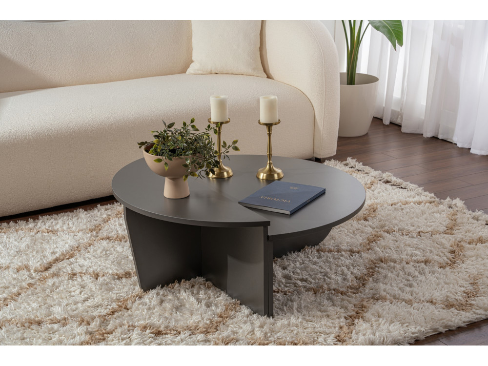 Tavolino in legno "Orion" 90 x 60 x 30 cm - Antracite