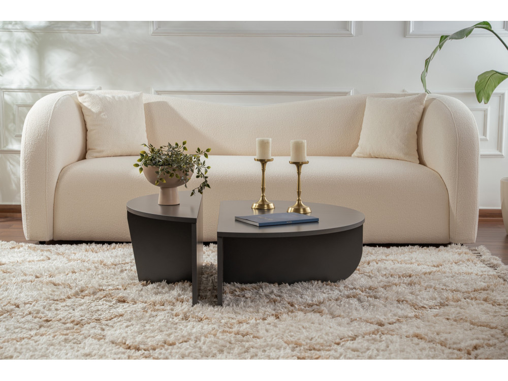 Tavolino in legno "Orion" 90 x 60 x 30 cm - Antracite