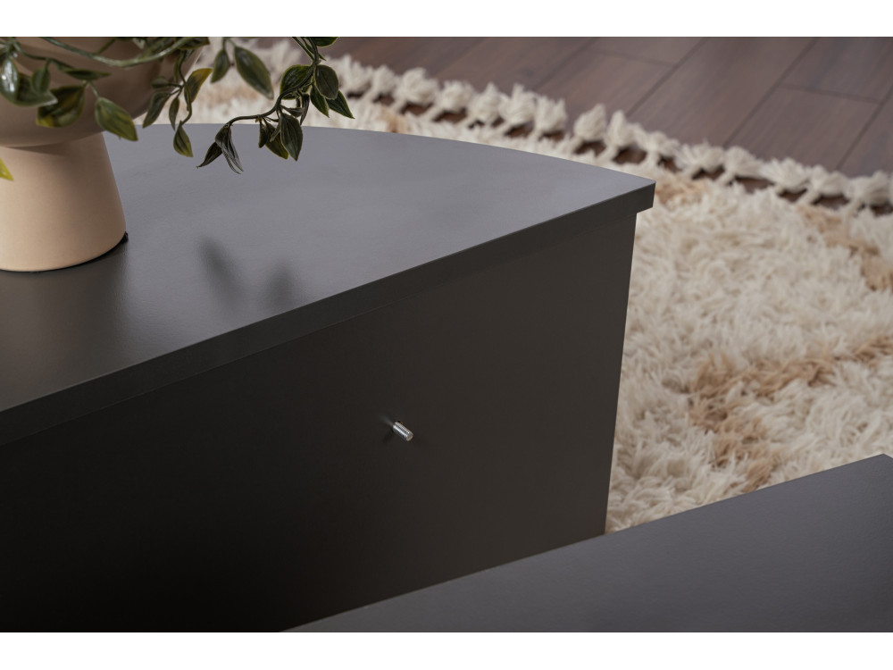 Tavolino in legno "Orion" 90 x 60 x 30 cm - Antracite