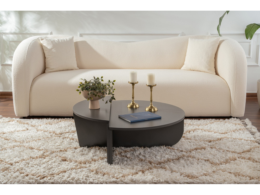 Tavolino in legno "Orion" 90 x 60 x 30 cm - Antracite