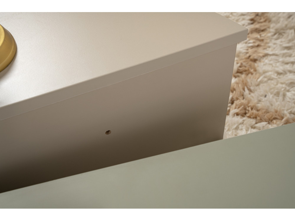 Tavolino in legno "Orion" 90 x 60 x 30 cm - Verde cenere