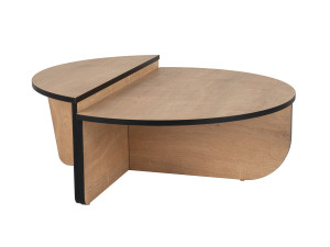 Tavolino in legno "Orion" 90 x 60 x 30 cm - Rovere miele
