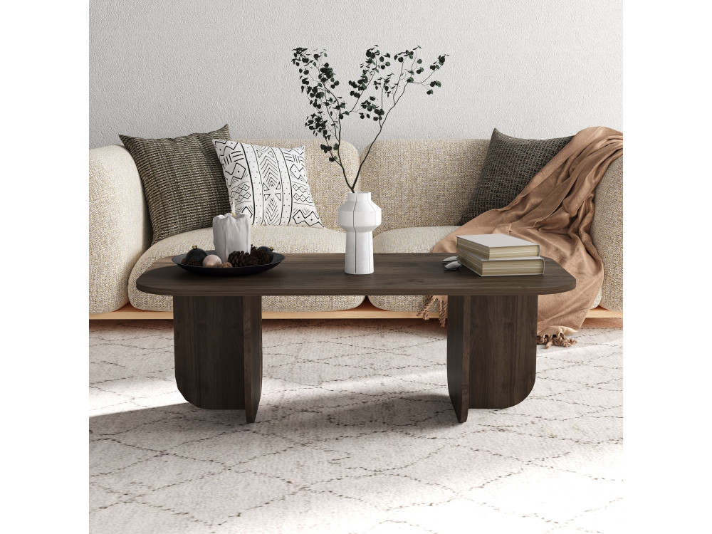 Tavolino in legno "Becaj" - 120 x 60 x 41 cm - Noce