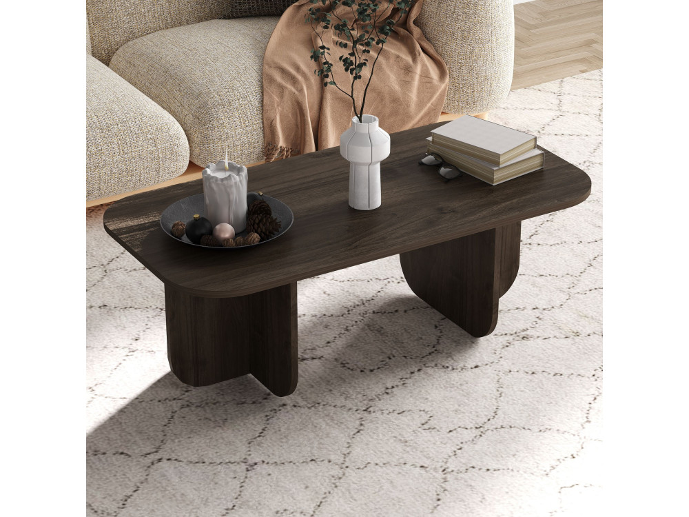 Tavolino in legno "Becaj" - 120 x 60 x 41 cm - Noce