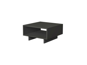 Tavolino in legno "Hola" - 60 x 60 x 32 cm - Grigio antracite