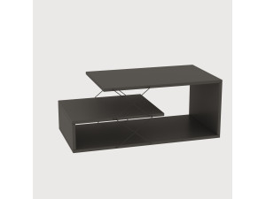 Tavolino in legno "Cayenne" - 100 x 50 x 40 cm - Grigio antracite