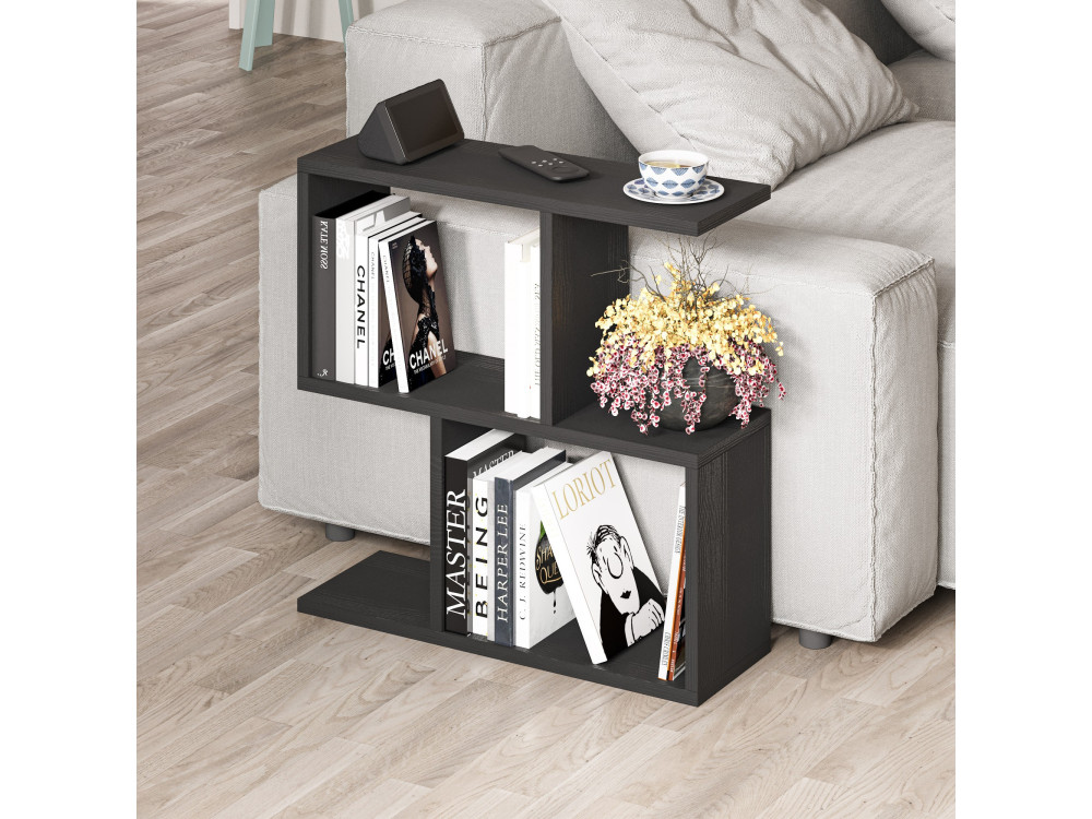 Tavolino da caffè in legno "Homemania" - 60 x 20 x 60 cm - Legno nero
