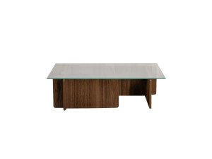 Tavolino in legno "Flavio" - 105 x 65 x 30 cm - Noce