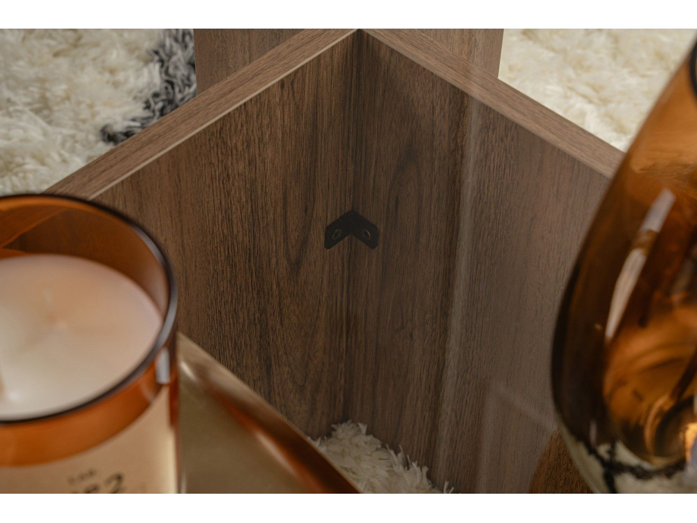 Tavolino in legno "Flavio" - 105 x 65 x 30 cm - Noce