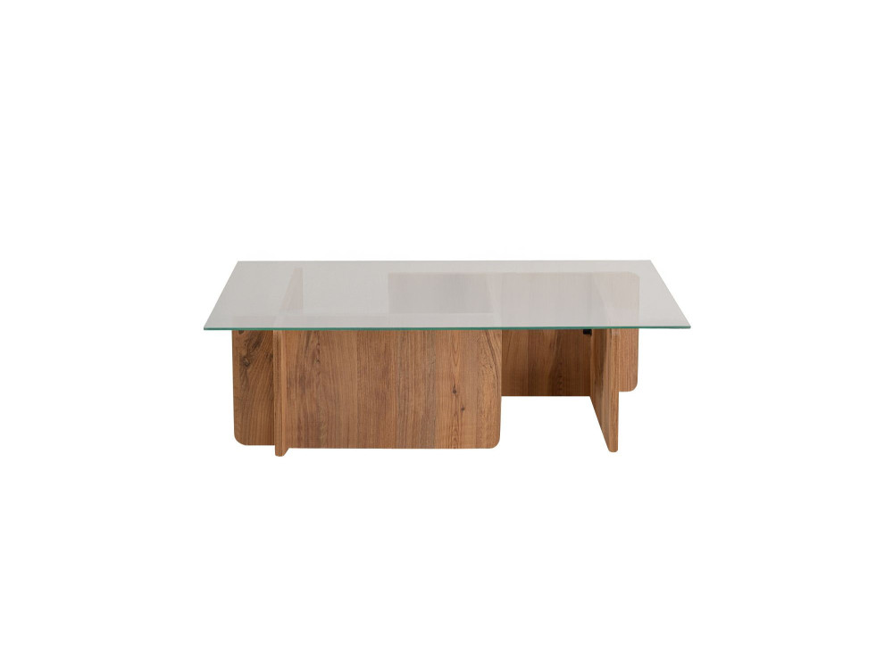 Tavolino da caffè in legno "Flavio" - 105 x 65 x 30 cm - Pino atlantico