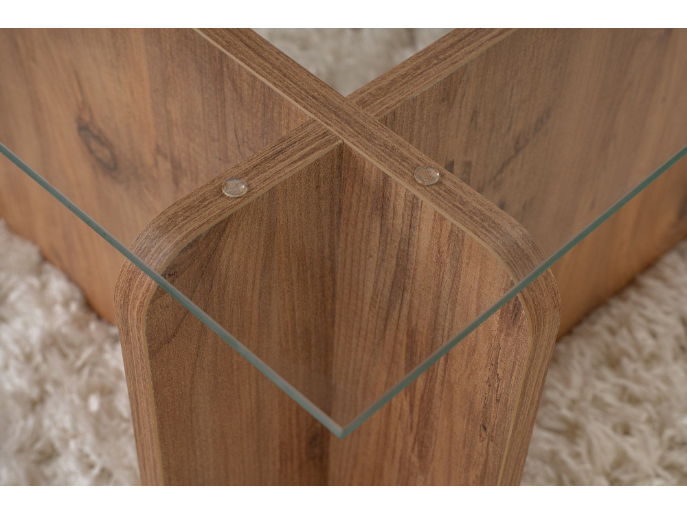 Tavolino da caffè in legno "Flavio" - 105 x 65 x 30 cm - Pino atlantico