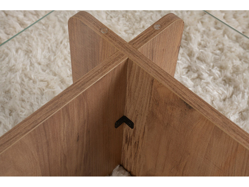 Tavolino da caffè in legno "Flavio" - 105 x 65 x 30 cm - Pino atlantico