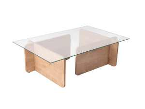 Tavolino da caffè in legno "Flavio" - 105 x 65 x 30 cm - Rovere