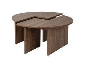 Tavolino da caffè in legno "Moira" - 90 x 90 x 41 cm - Noce