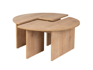 Tavolino in legno "Moira" 90 x 90 x 41 cm - Rovere