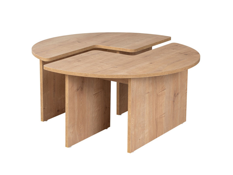 Tavolino in legno "Moira" 90 x 90 x 41 cm - Rovere