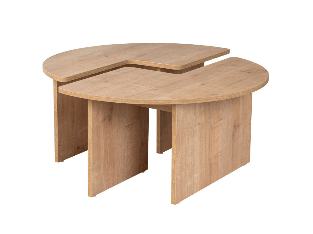 Tavolino in legno "Moira" 90 x 90 x 41 cm - Rovere