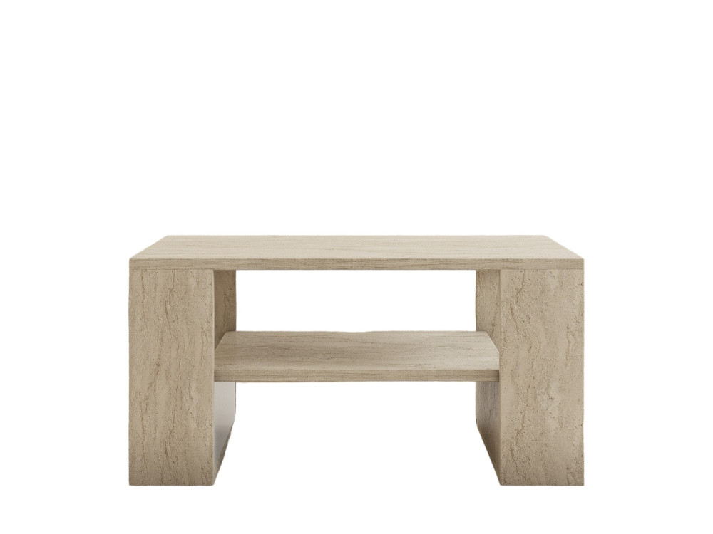 Tavolino in legno "Iris" - 80 x 50 x 40 cm - Travertino