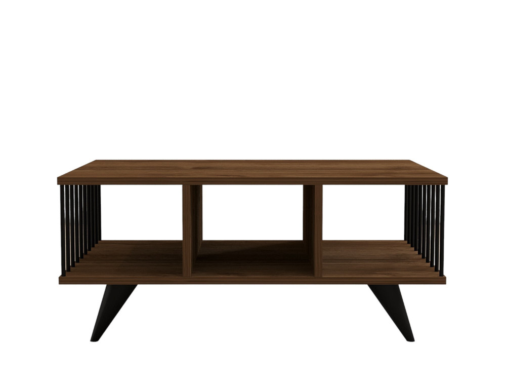 Tavolino in legno "Bert" - 90 x 60 x 40 cm - Noce