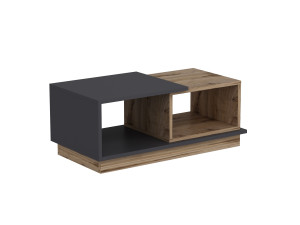 Tavolino in legno "Consept" - 90 x 45 x 36 cm - Grigio antracite