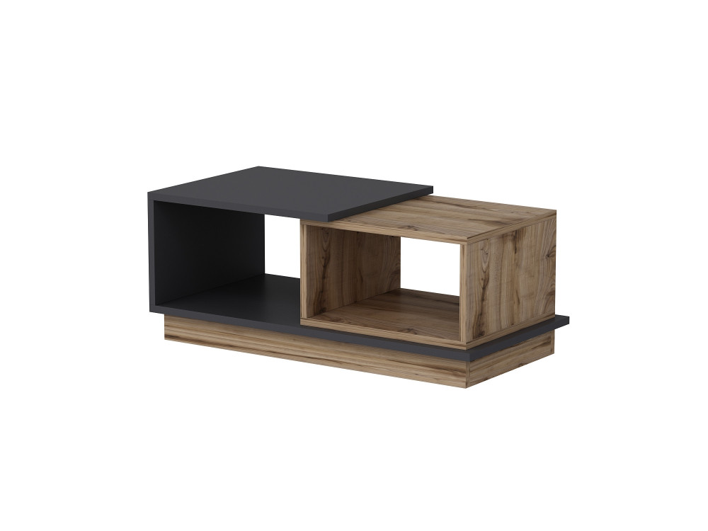 Tavolino in legno "Consept" - 90 x 45 x 36 cm - Grigio antracite