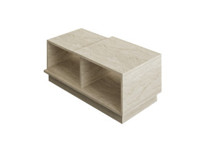 Tavolino in legno "Consept" - 90 x 45 x 36 cm - Travertino