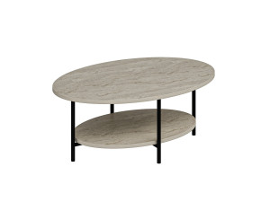 Tavolino in legno "Elis" - 90 x 60 x 36 cm - Travertino